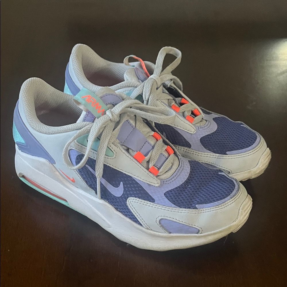 Nike Kids Sneakers - Purple, Gray, and Teal